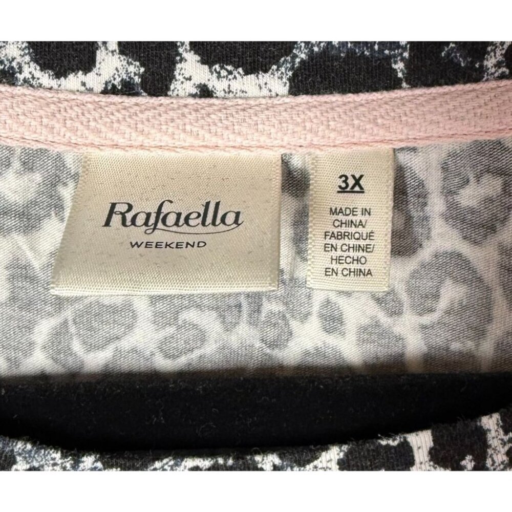 Rafaella Weekend Womens Knit Top 3X Animal Southwest Design Gold Embellishments - Picture 11 of 12